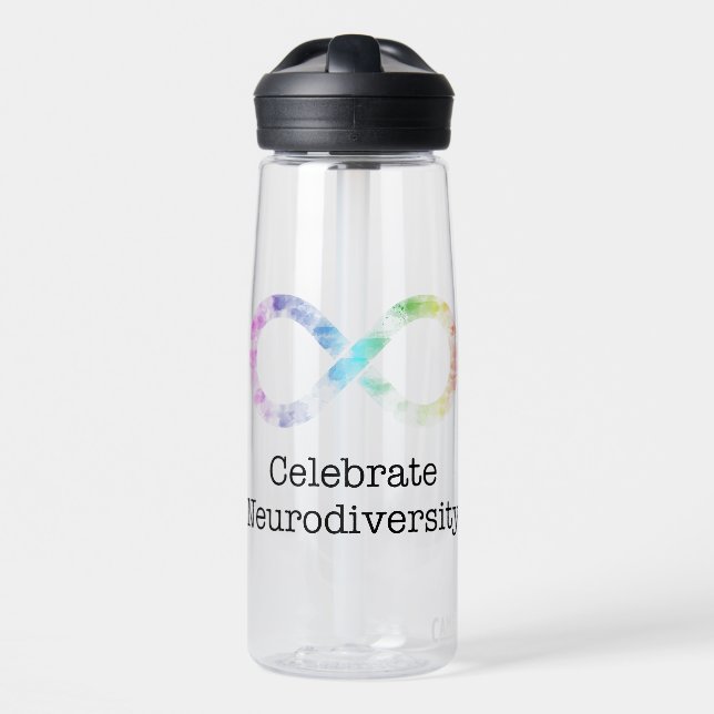 Celebrate Neurodiversity Water Bottle (Front)