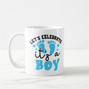 Celebrate New Baby Boy Gift Mug