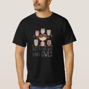 Celebrate Nocturnal Birds with Owl Art T-Shirt