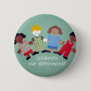 Celebrate Our Differences! 6 Cm Round Badge
