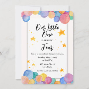 Celebrate Our Little One’s Birthday Party Invitation