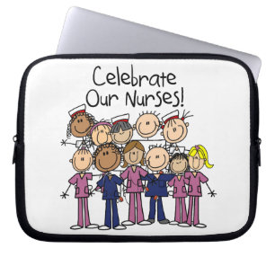 Celebrate Our Nurses Laptop Sleeve