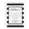 Celebrate! Party Invitation Black & White Stripes