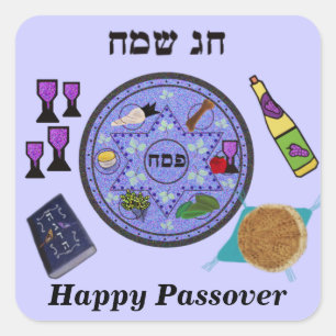 Celebrate Passover Square Sticker