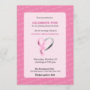 Celebrate Pink event Invitation