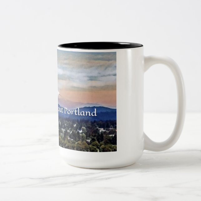 Celebrate Portland, Oregon Two-Tone Coffee Mug (Right)