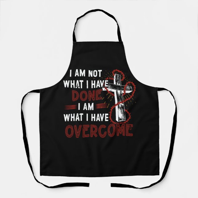 Celebrate Recovery T-Shirt Christian Cross Jesus C Apron (Front)