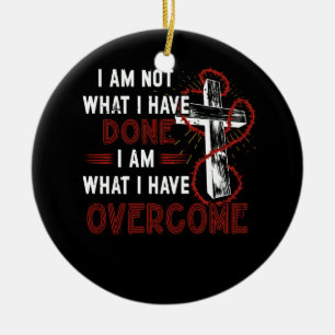 Celebrate Recovery T-Shirt Christian Cross Jesus C Ceramic Ornament
