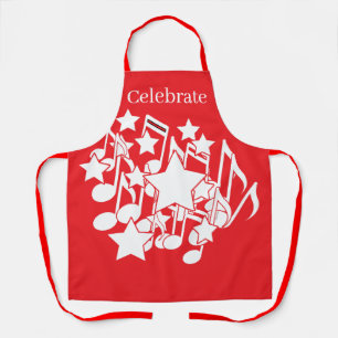 Celebrate Red Decorative Party  Apron