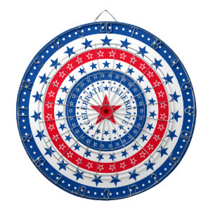Celebrate Red, White, and Blue Stars Dartboard
