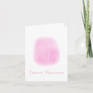 Celebrate Resurrection Cross Verse Easter Card
