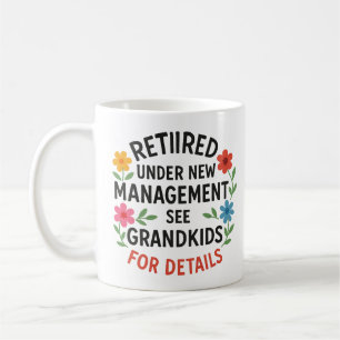 Celebrate Retirement Colourful Typography Humour Coffee Mug