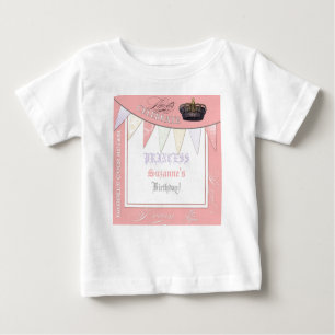 Celebrate Royally Princess Birthday Party Girl Baby T-Shirt