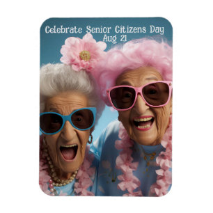 Celebrate Senior Citizens Day Magnet