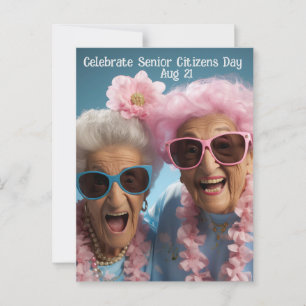 Celebrate Senior Citizens Day Postcard