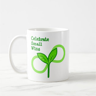 "Celebrate Small Wins" Reminder for Caretakers Coffee Mug