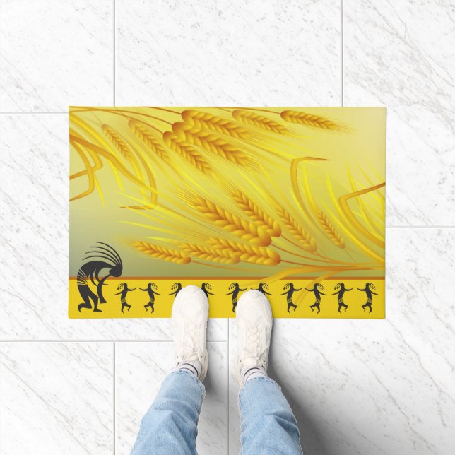 Celebrate Spring Dance Kokopelli Doormat (Indoor)