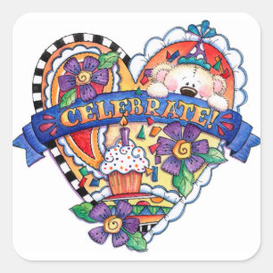 Celebrate! Square Sticker