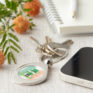 Celebrate St. Patrick's Day with a Lucky Cat Key Ring