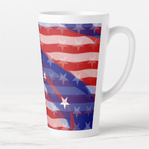 Celebrate Stars and Stripes Latte Mug
