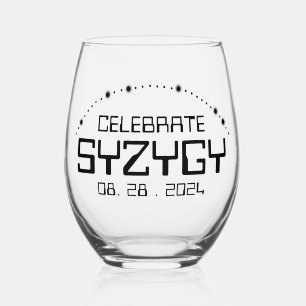 Celebrate Syzygy on August 28, 2024 Stemless Wine Glass