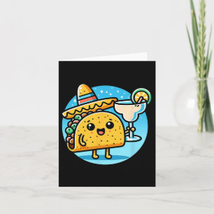 Celebrate Taco Margarita Festive Mexican Food Cinc Card