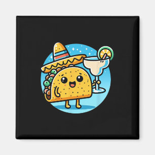Celebrate Taco Margarita Festive Mexican Food Cinc Magnet