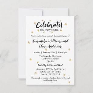 Celebrate the Couple - 3x5 Shower Invitation