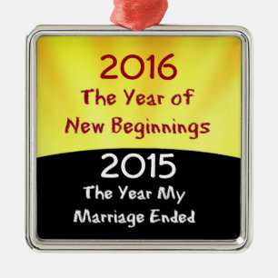 Celebrate the Divorce Metal Ornament