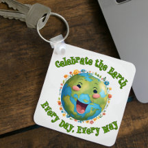 Celebrate the Earth Keychain