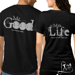 Celebrate the Good Life: Mr & Mrs Couples T-Shirt