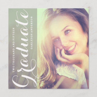 Celebrate the Graduate | Elegant Photo Graduation Invitation