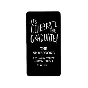 Celebrate the Graduate Vertical Address Label