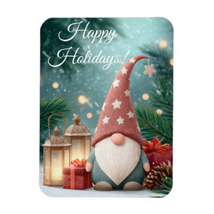 Celebrate the holiday season with gnome magnet