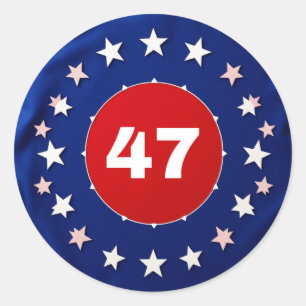 Celebrate The Leader Of The Free World Classic Round Sticker