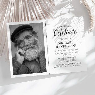 Celebrate The Life Of   Funeral Memorial Invitatio Invitation