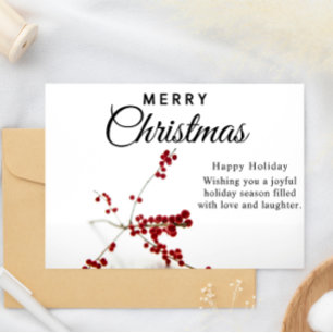 Celebrate the Magic of Christmas Holiday Card