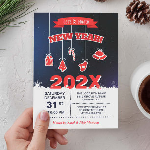 Celebrate the New Year Eve's Countdown Party Invitation