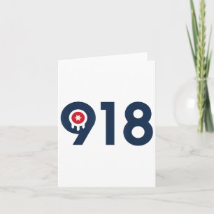 Celebrate The Nine One Eight Tulsa Oklahoma 918 Ar Card