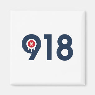 Celebrate The Nine One Eight Tulsa Oklahoma 918 Ar Magnet