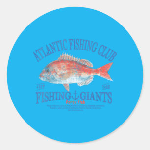 Celebrate the on of r Fishing Classic Round Sticker