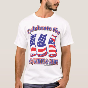 Celebrate the Red White and Mew T-Shirt