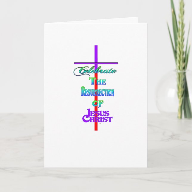 Celebrate the Resurrection Easter Card (Front)