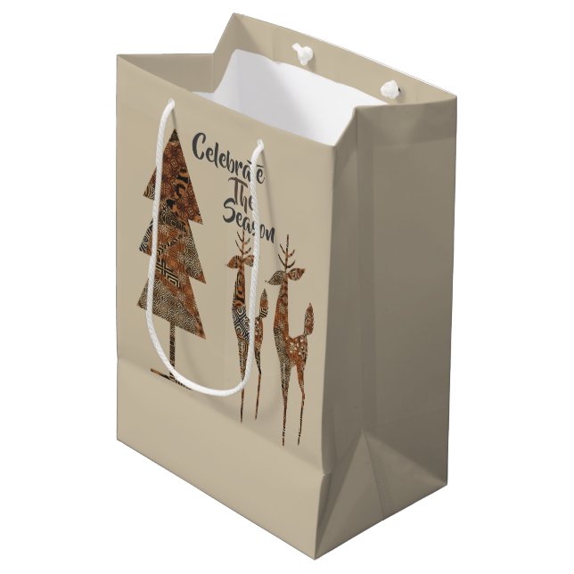 Celebrate The Season Medium Gift Bag (Front Angled)