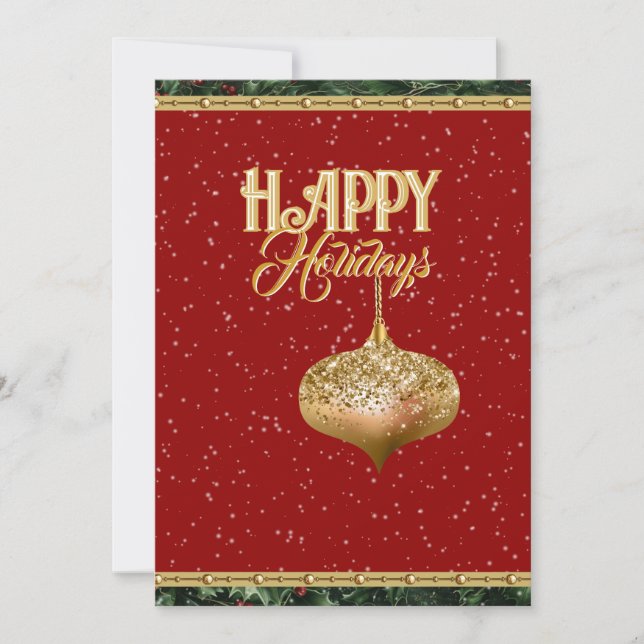 Celebrate the Season with a Sparkling Holiday Card (Front)
