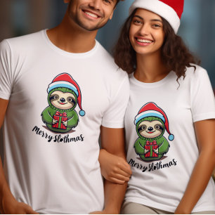 Celebrate the spirit of Christmas Magic Sloth T-Shirt