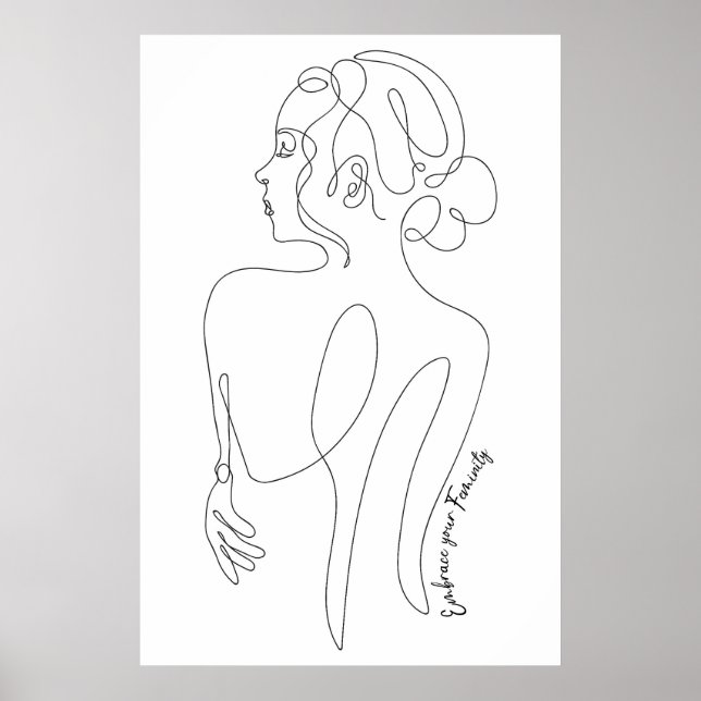 Celebrate the woman in you - Embrace Your Feminity Poster (Front)
