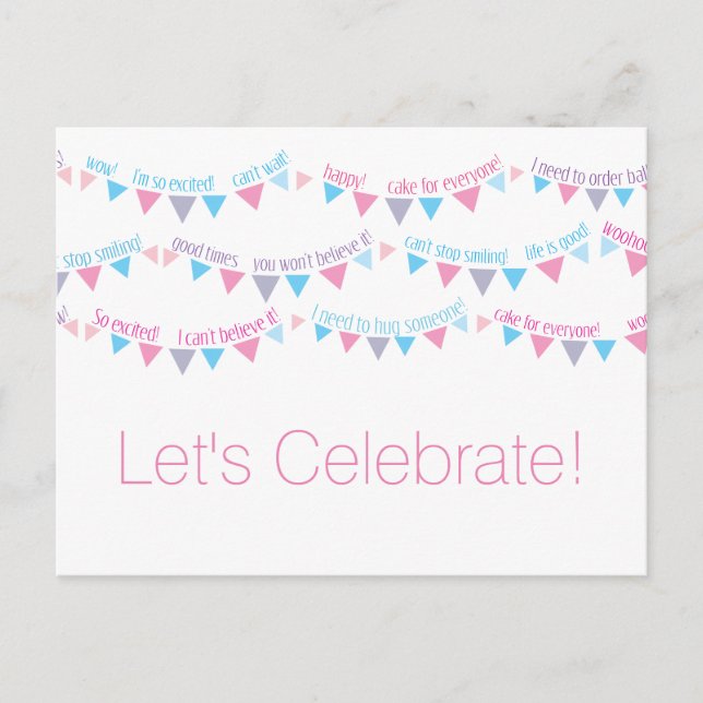 Celebrate Theme Postcard Templates (Front)