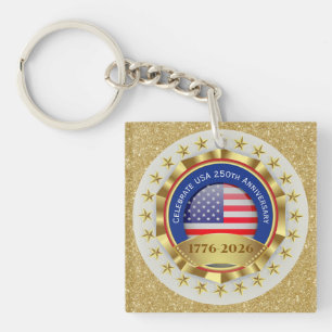 Celebrate USA 250th Anniversary – 1776-2026  Key Ring