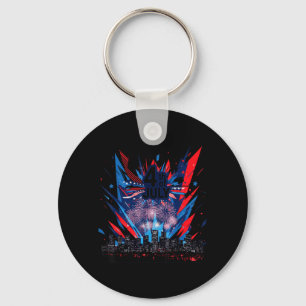 Celebrate USA Independence 4th of July America Key Ring